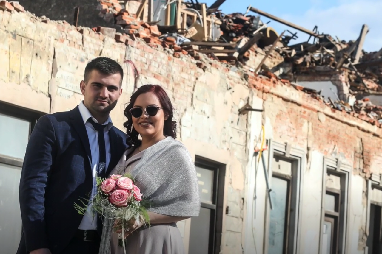 Prvo vjenčanje nakon potresa u Petrinji