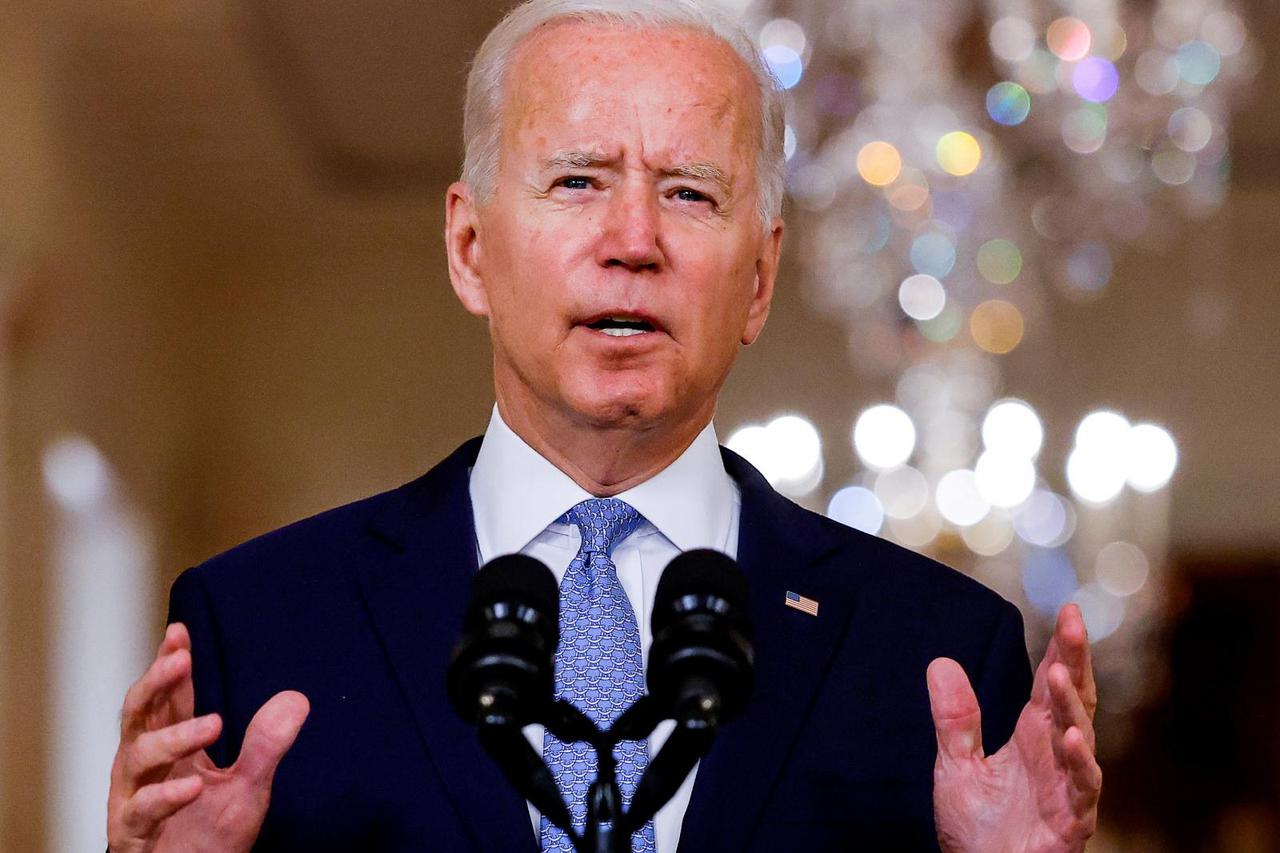 FILE PHOTO: U.S. President Biden speaks about Afghanistan at the White House in Washington
