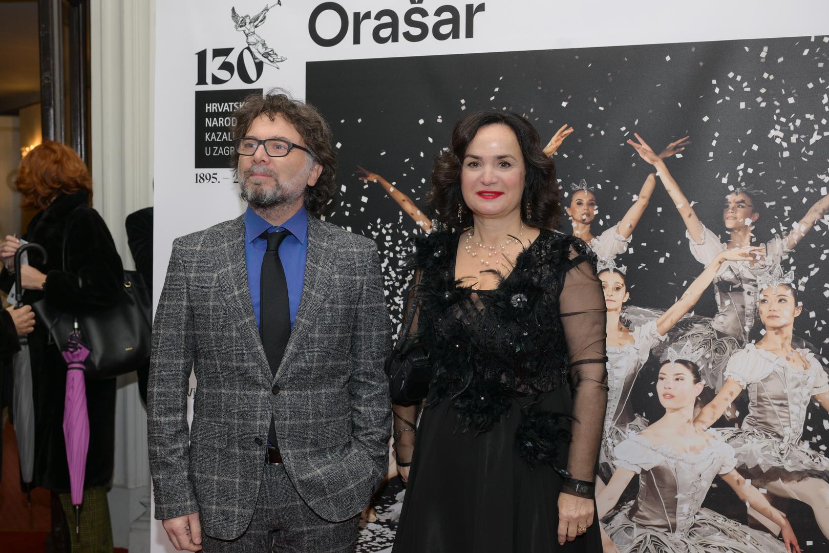 Ravnatelj Baleta HNK-a u Zagrebu Massimiliano Volpini i intendantica Iva Hraste Sočo 