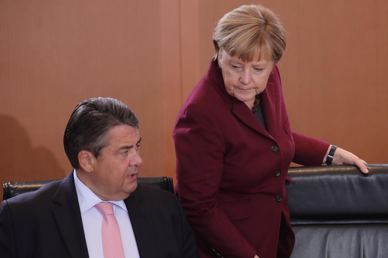 Sigmar Gabriel i Angela Merkel