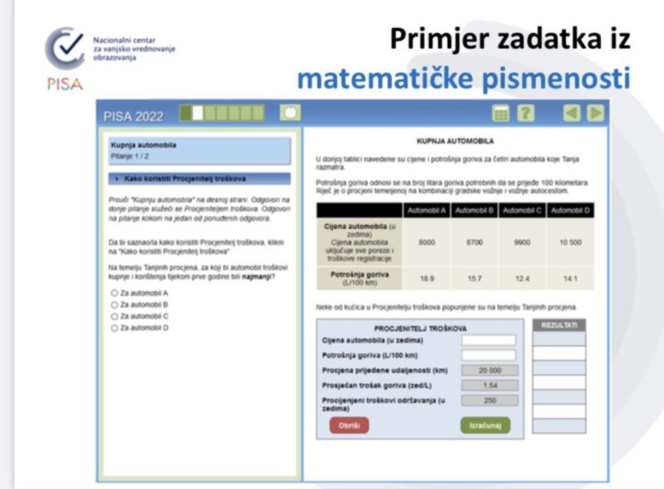 Rezultati OECD-ova istraživanja o kvaliteti obrazovanja u Hrvatskoj PISA 2022.