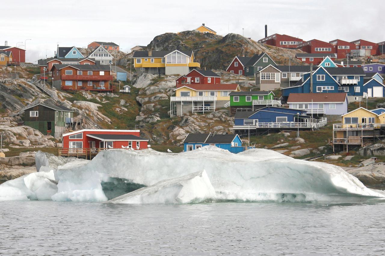 FILE PHOTO: Picture shows the small town of Ilulissat in Greenland