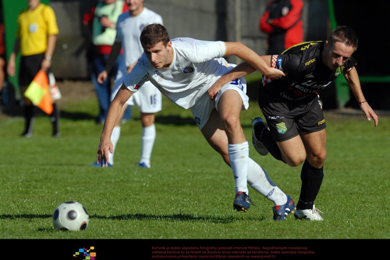 \'21.09.2010., Donje Ladanje, - Utakmica 1/16 finala Hrvatskog nogometnog kupa izmedju NK Rudar 47 i NK Hajduk Split, Dinko Trebotic Photo: Marko Jurinec/PIXSELL\'