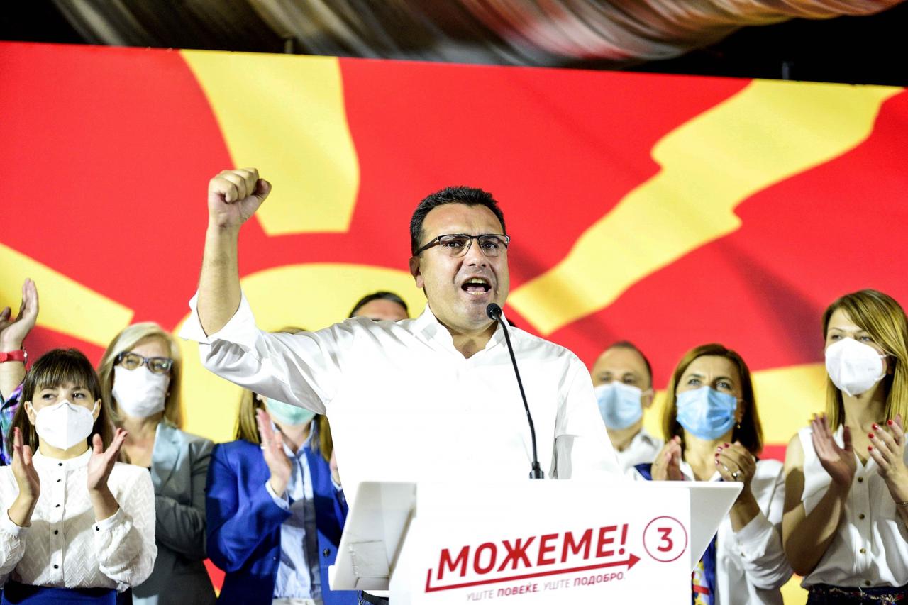 NORTH MACEDONIA-SKOPJE-PARLIAMENTARY ELECTIONS-SDSM-VICTORY