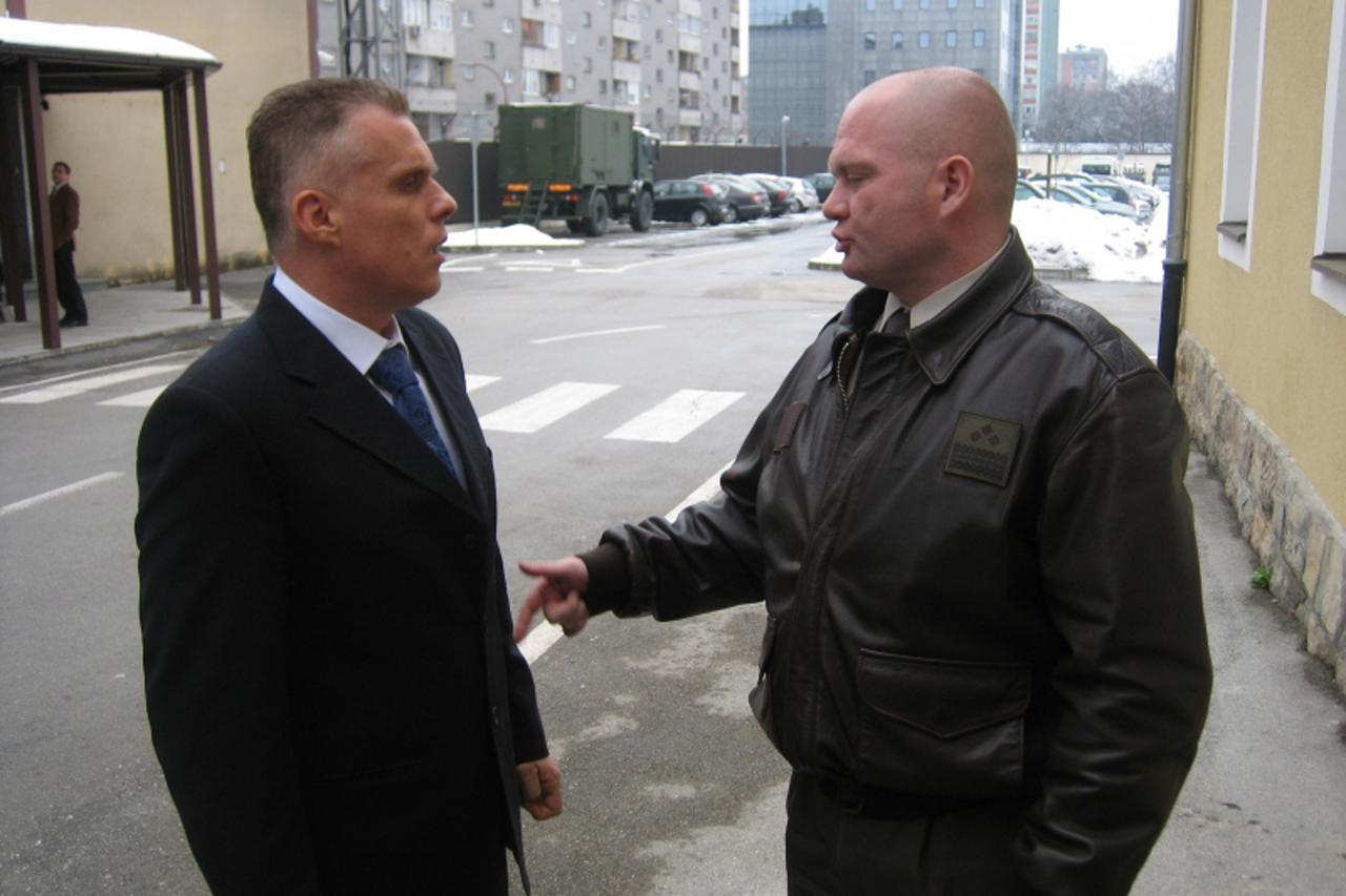 \'Karlovac, 12.10.2010. Mladen Kruljac (desno) i izbornik Leonard Pijetraj Snimio Drazen Brajdic\'