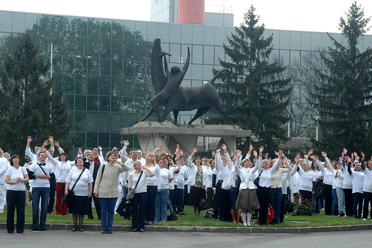 Oko 700 sudionika stručnog skupa u Petrinji zabilježeno je milenijskom fotografijom Š. Strikomana