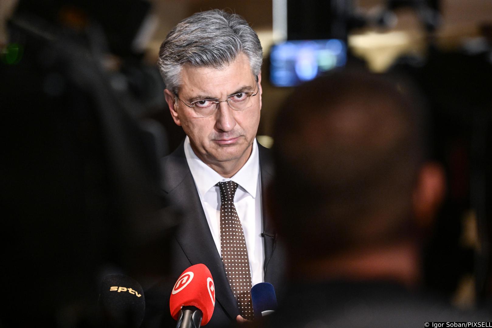 13.03.2026., Zagreb - Andrej Plenkovic dao je izjavu za medije. Photo: Igor Soban/PIXSELL