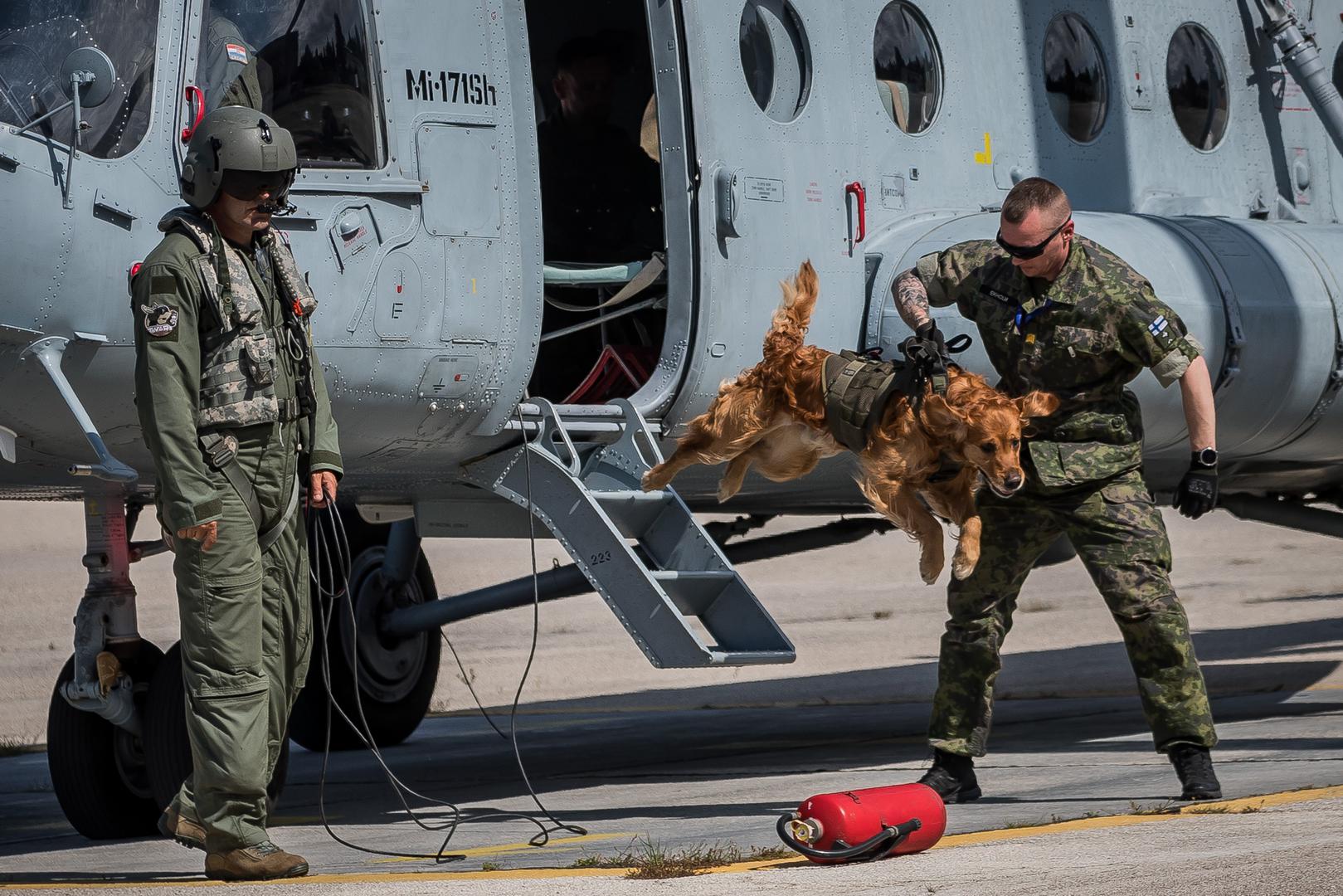 Satnik Darko Ivić, zapovjednik Središta za obuku vojne policije, naglasio je važnost uloge službenih pasa u radu Hrvatske vojske. Podsjetio je kako su ovi psi obučeni za detekciju eksploziva, droga te za suzbijanje kriminalnih aktivnosti.