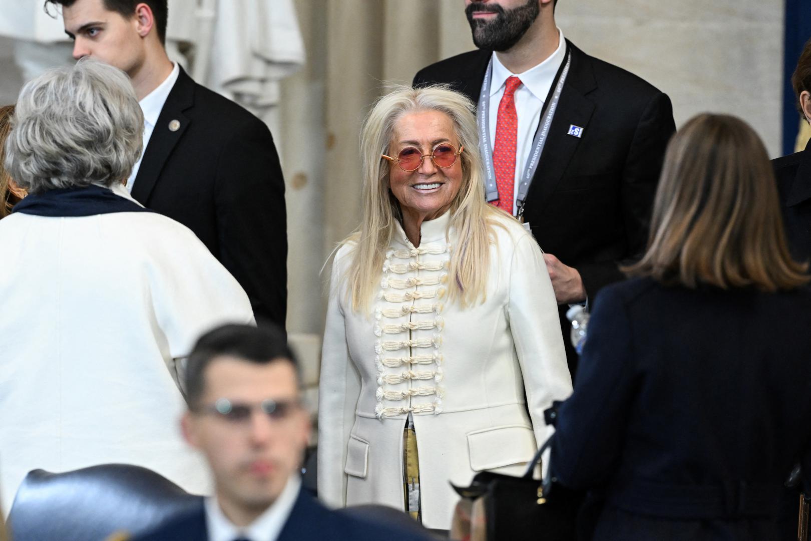 Miriam Adelson arrives for the inauguration ceremony before Donald Trump is sworn in as the 47th US President in the US Capitol Rotunda in Washington, DC, on January 20, 2025.     SAUL LOEB/Pool via REUTERS Photo: SAUL LOEB/REUTERS
