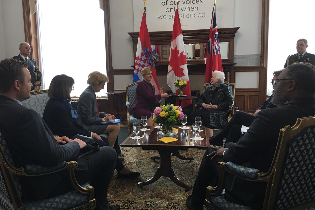 Susret Predsjednice s upraviteljicom Ontarija Elizabeth Dowdeswell
