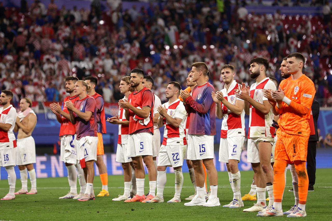Leipzig: U posljednjem trećem kolu skupine B na EURU hrvatska nogometna reprezentacija je odigrala 1-1 protiv Italije 