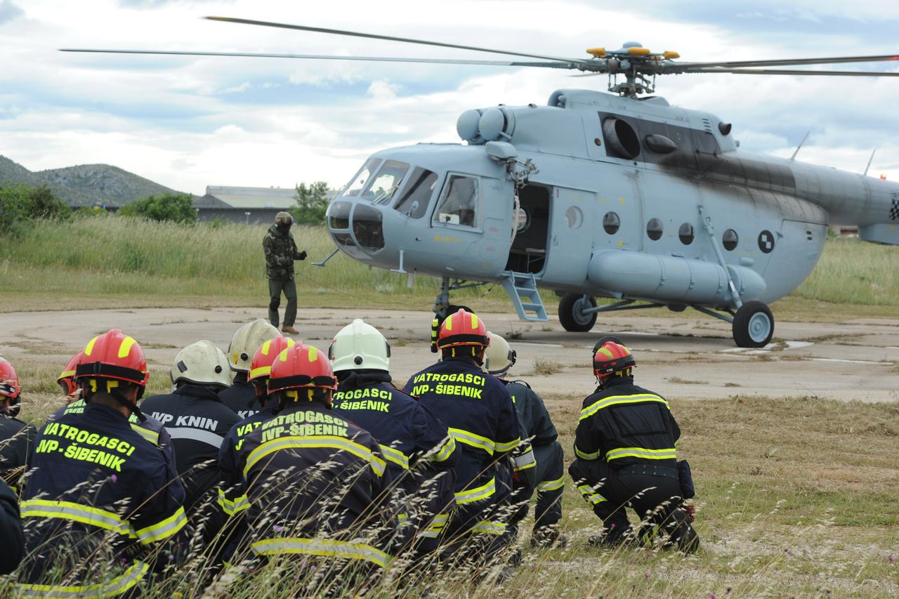 vatrogasci vježba Šibenik