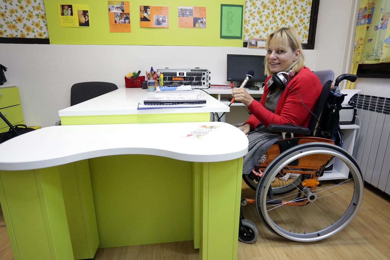 02.11.2015., Zagreb - U djecjem vrticu Zirek rade i osobe s invaliditetom.  Petra Zuvela, logopedica. Photo: Borna Filic/PIXSELL