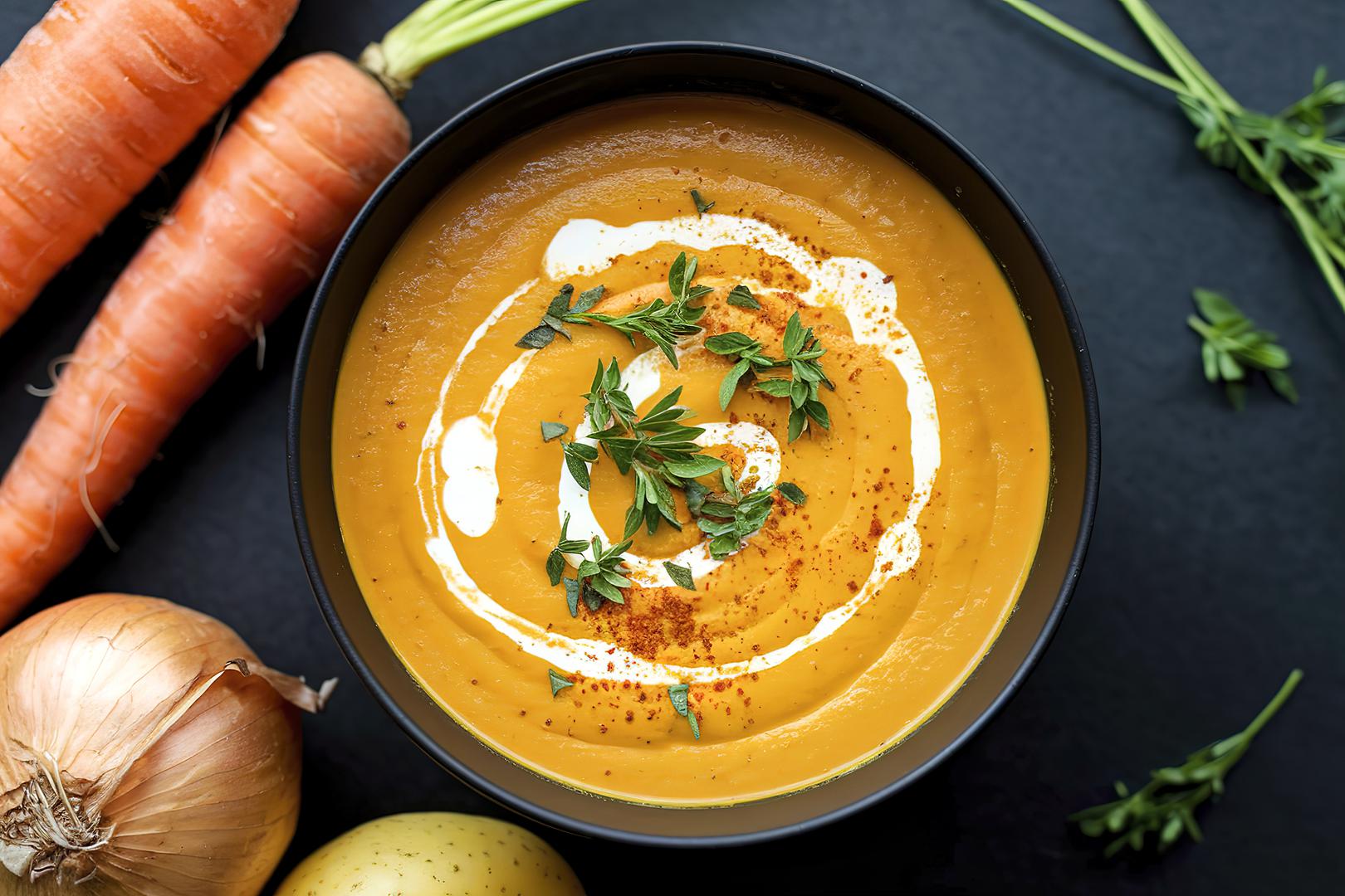 Povrtna juha: Ova juha pravi je obrok sama za sebe jer je prepuna zdravog povrća, začina i aromatičnih sastojaka. Miris koji se širi kuhinjom dok se povrće lagano krčka u loncu budi osjećaj doma, topline i utjehe. Bilo da je riječ o laganoj juhi za početak obroka ili gustoj, zasitnoj varijanti koja može stajati kao glavno jelo, povrtna juha uvijek donosi porciju zdravlja i okusa u svakodnevicu. Kombinacija luka, češnjaka, začinskog bilja, čili papričica i povrća ugrijat će vas u hladnim jesenskim danima.