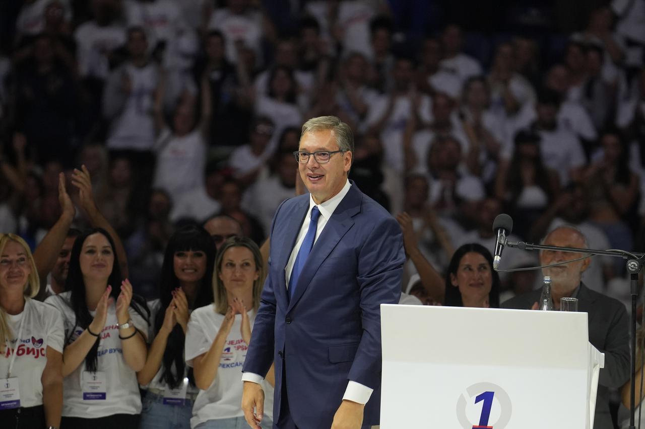 Beograd: Održan predizborni skup liste "Aleksandar Vučić - Ujedinjena Srbija"