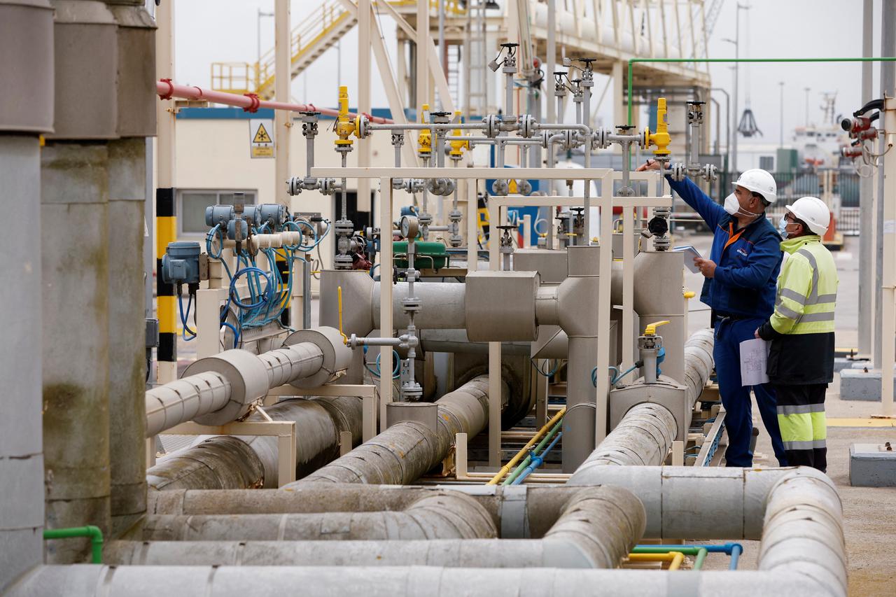 Enagas liquefied natural gas (LNG) terminal at Zona Franca in Barcelona