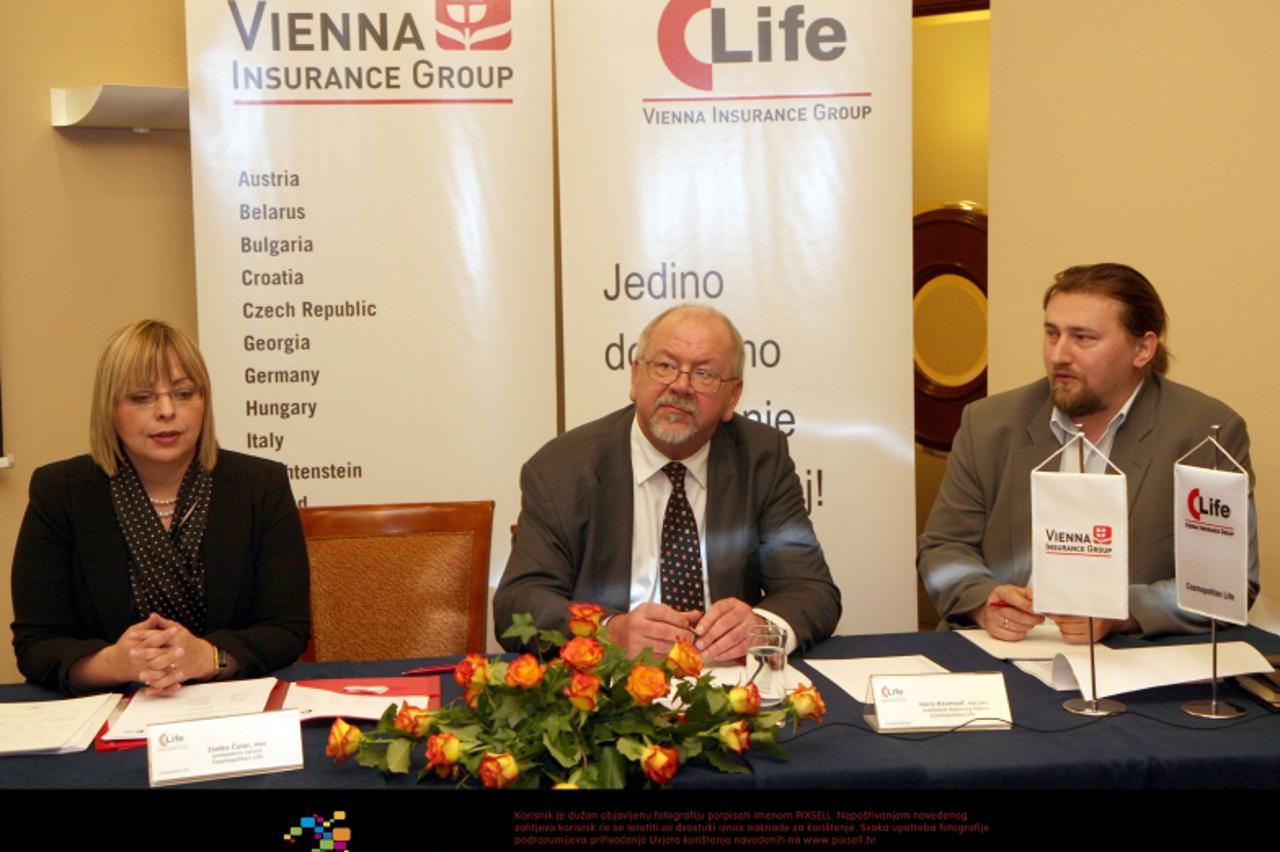 '24.01.2007., Zagreb - Predstavljeni su najnoviji poslovni rezultati Vienna Insurance Groupe i Cosmopolitan Lifea prema kojima je premijski prihod u odnosu na proslu godinu narastao 30 posto. Zlatka C