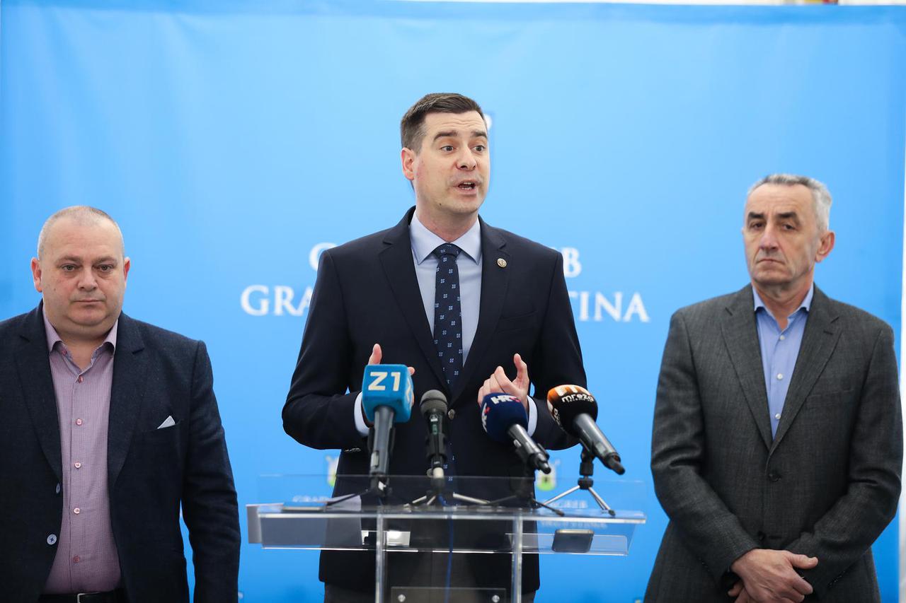 Zagreb: Konferencija za medije Kluba gradskih zastupnika HDZ-a i HSLS-a