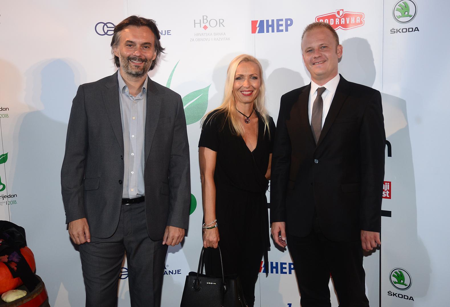 Dražen Klarić, Andrea Borošić, predsjednica Uprave Večernjeg lista i Mišel Jakšić