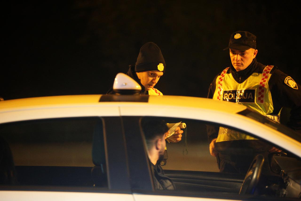 Zagreb: Policija provodi provjeru alkohola kod vozača povodom Martinja
