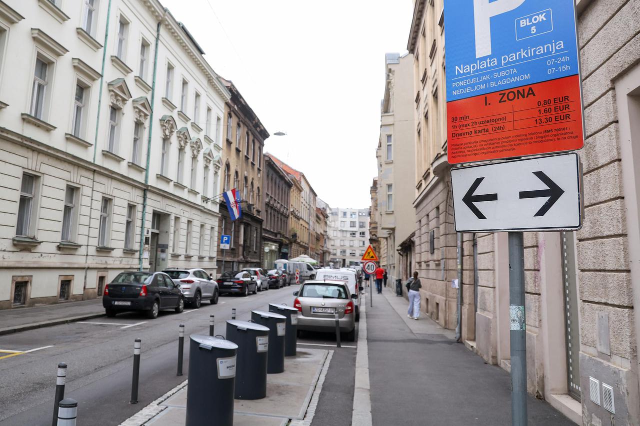 Blokovsko parkiranje u centru Zagreba