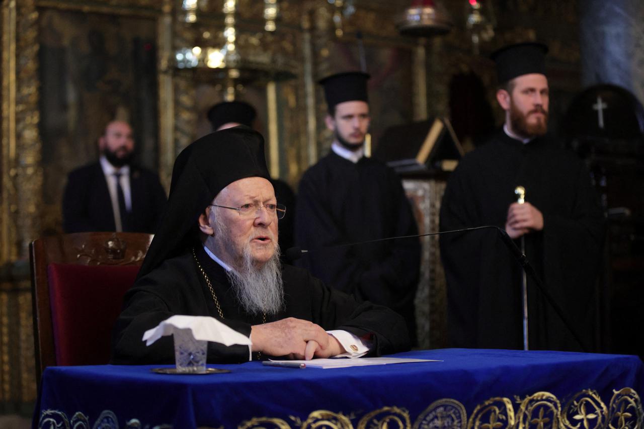 Commomeration for the earthquake victims, at the Patriarchal Church of St. George in Istanbul