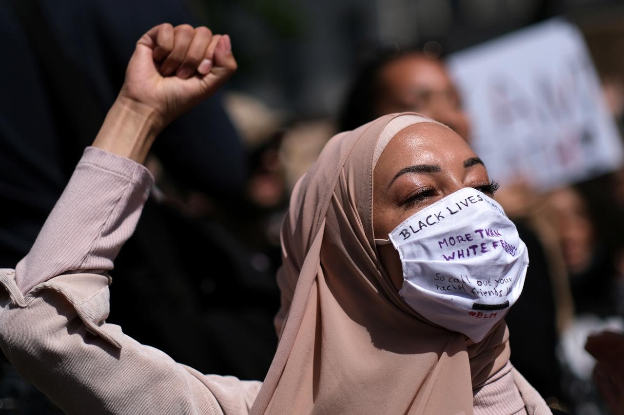 Protest against the death of George Floyd, in Berlin