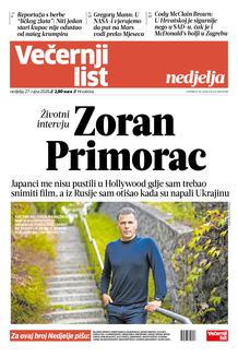 Večernji list naslovnica