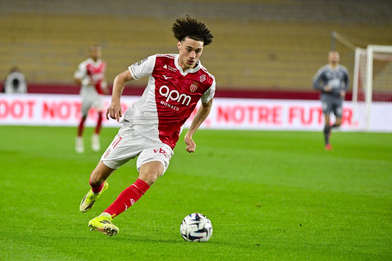 Match de football en ligue 1 McDonald's : Monaco l'emporte 2 - 0 face à Brest au stade Louis II de Monaco