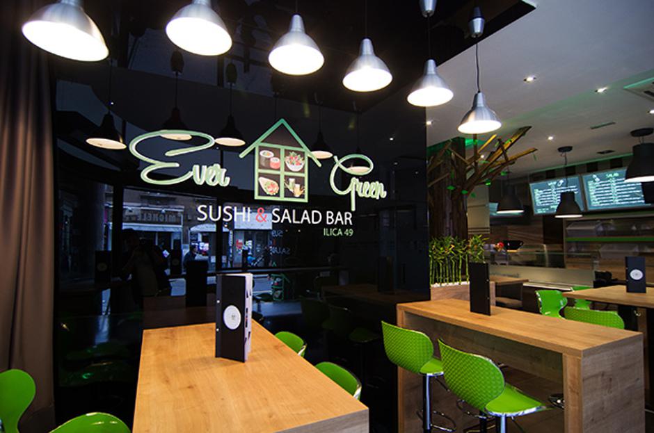 Sushi salad bar Evergreen