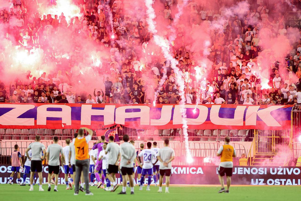 Split: Utakmica trećeg kola Prve HNL između HNK Hajduk i NK Slaven Belupo