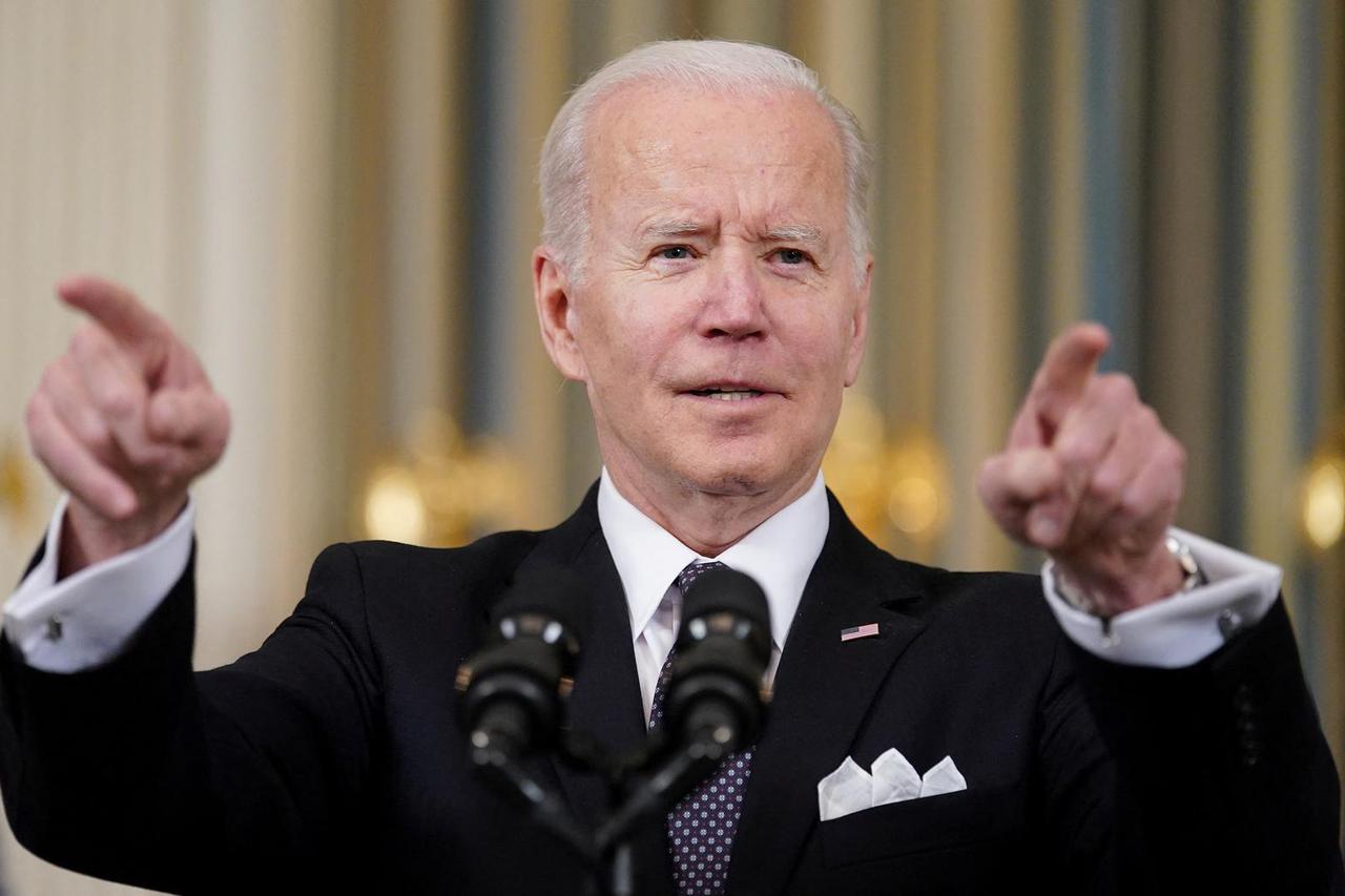 U.S. President Joe Biden announces proposed budget for fiscal year 2023 at the White House in Washington