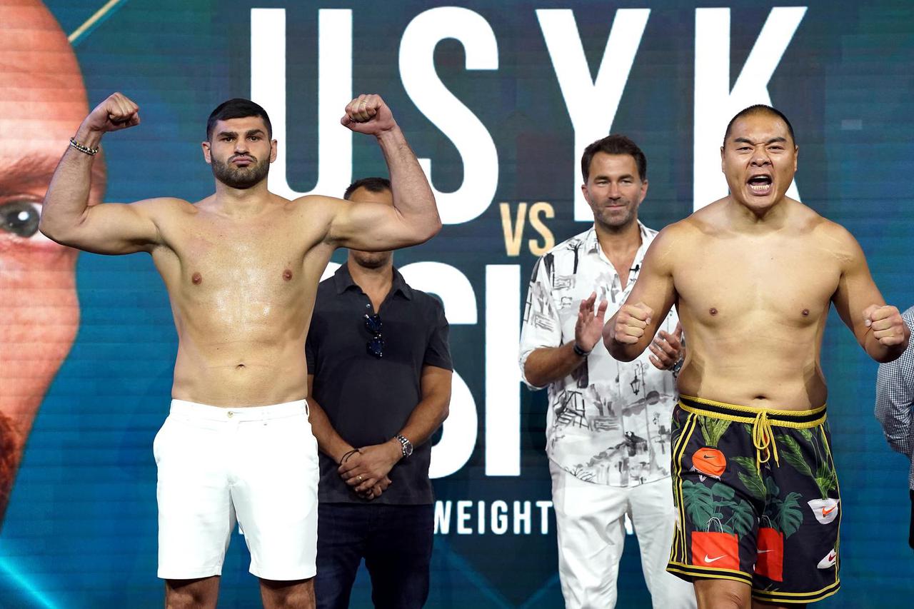 Oleksandr Usyk v Anthony Joshua - Weigh In - King Abdullah Sport City Stadium