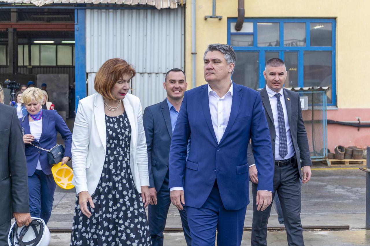 Pula: Predsjednik Zoran Milanović posjetio brodogradilište "Tehnomont"