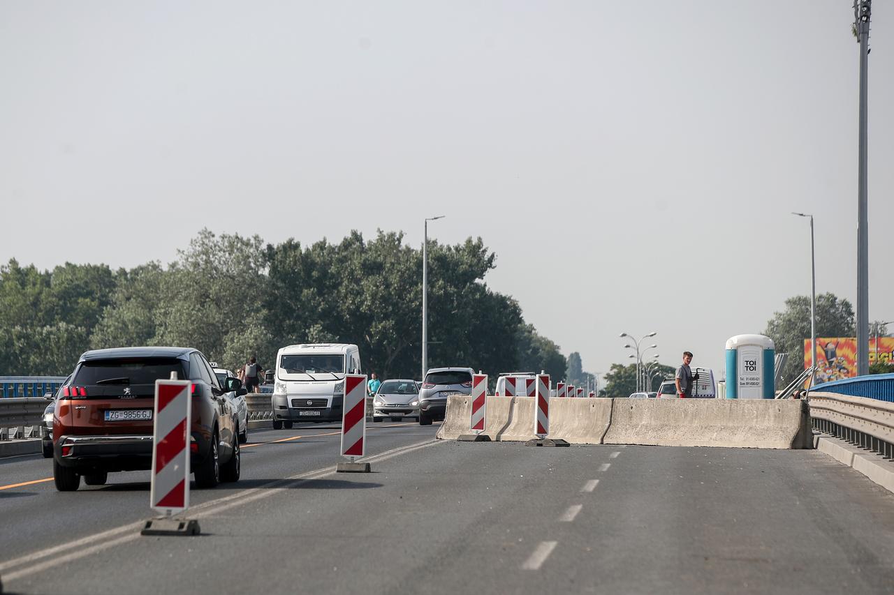 Zagreb: Radovi na sanaciji Mosta slobode