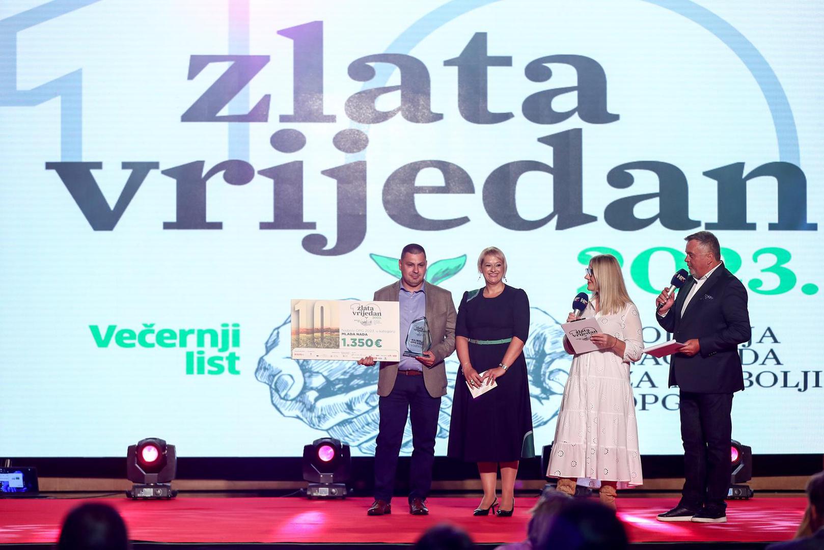 15.09.2023., Zagreb - Svecano proglasenje pobjednika izbora za najbolji OPG u Hrvatskoj „Zlata vrijedan“ u Bocarskom domu. Photo: Matija Habljak/PIXSELL