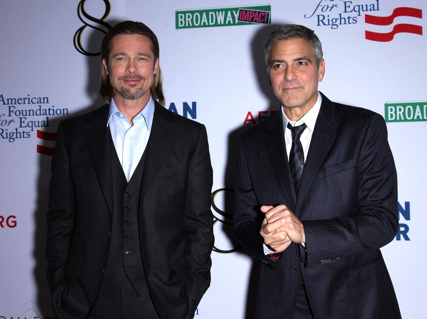 S prijateljem Bradom Pittom.