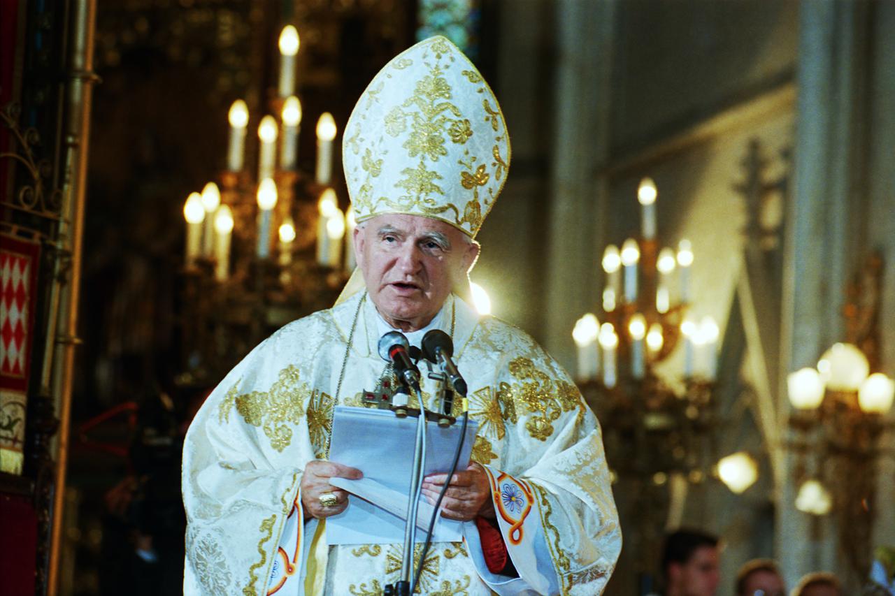 Kardinal Franjo Kuharić u razdoblju od 1992 - 1998 godine