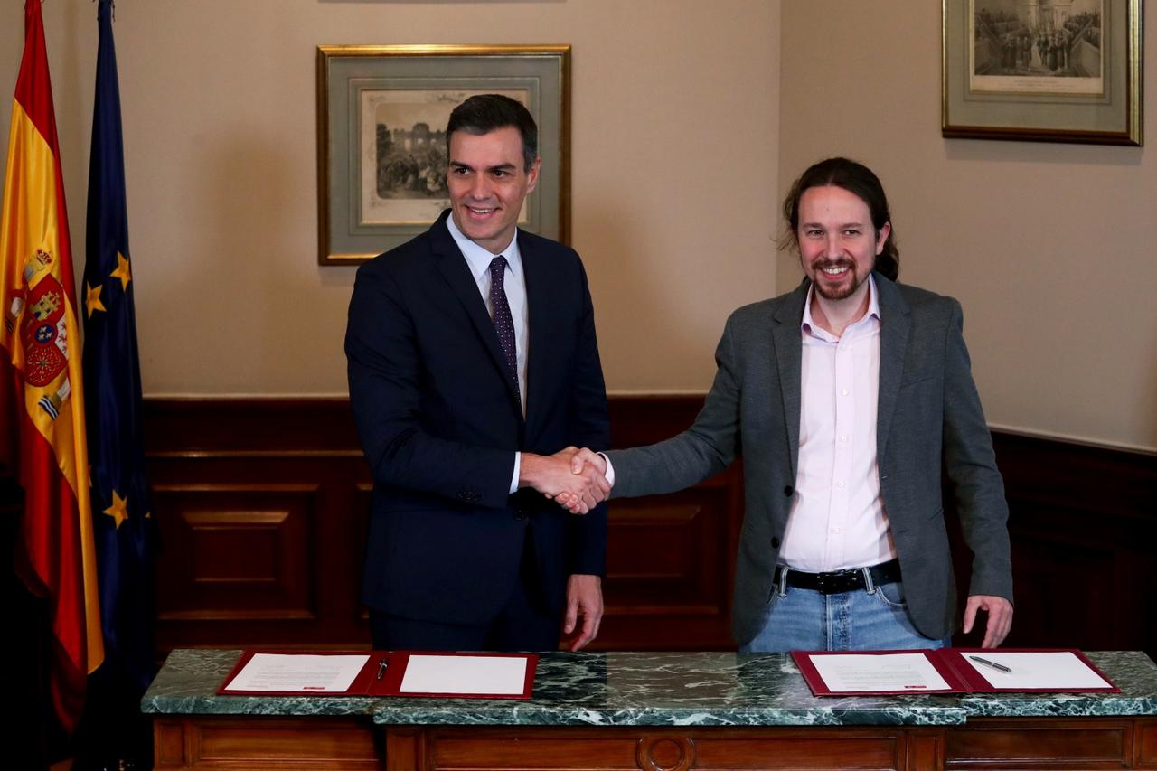 Pablo Iglesias i Pedro Sanchez