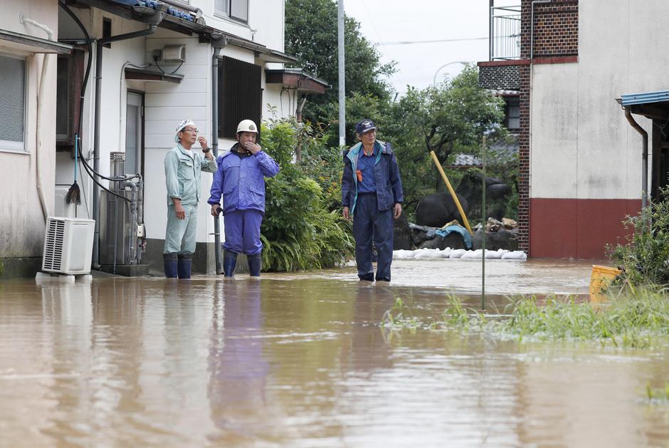 Aftermath of torrential rain in southwestern Japan