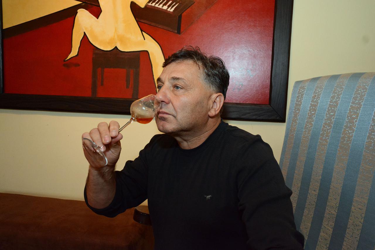 23.07.2014. Hum na Sutli - Boris Drenski, vlasnik vinarije Bodren proizvodi predikatna vina s kojima redovito osvaja svjetske medalje i priznanja sa svojim vinima diljem svijeta.  Photo: Matija Topolovec/PIXSELL