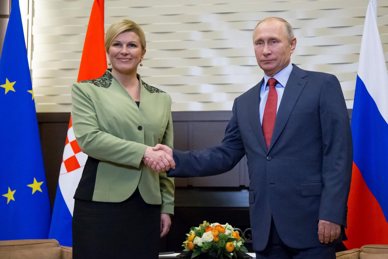 Kolinda Grabar-Kitarović i Vladimir Putin