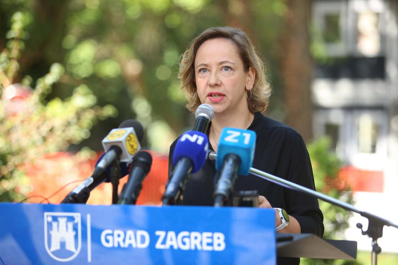 Zagreb: Izjave za medije nakon obilaska radova na obnovi bolnice za plućne bolesti