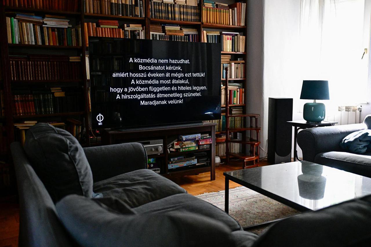 Hungarian state TV says its news broadcast temporarily suspended amid shakeup