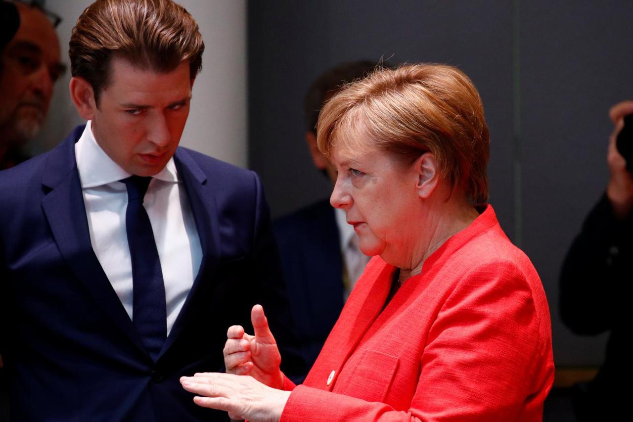 Sebastian Kurz i Angela Merkel