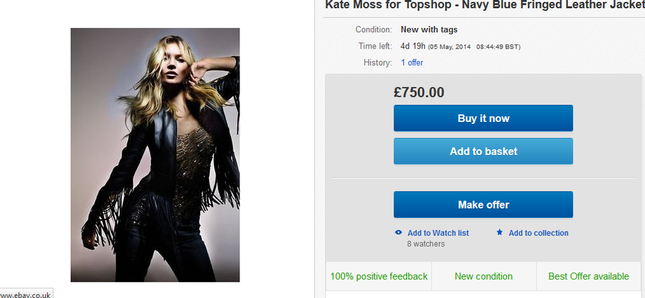 Kate Moss eBay