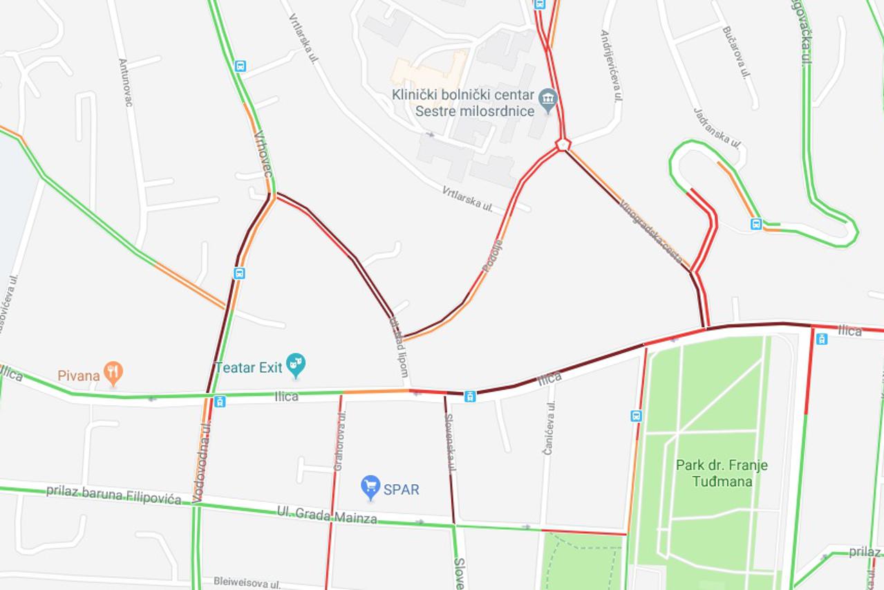 Gužva na području Ilice