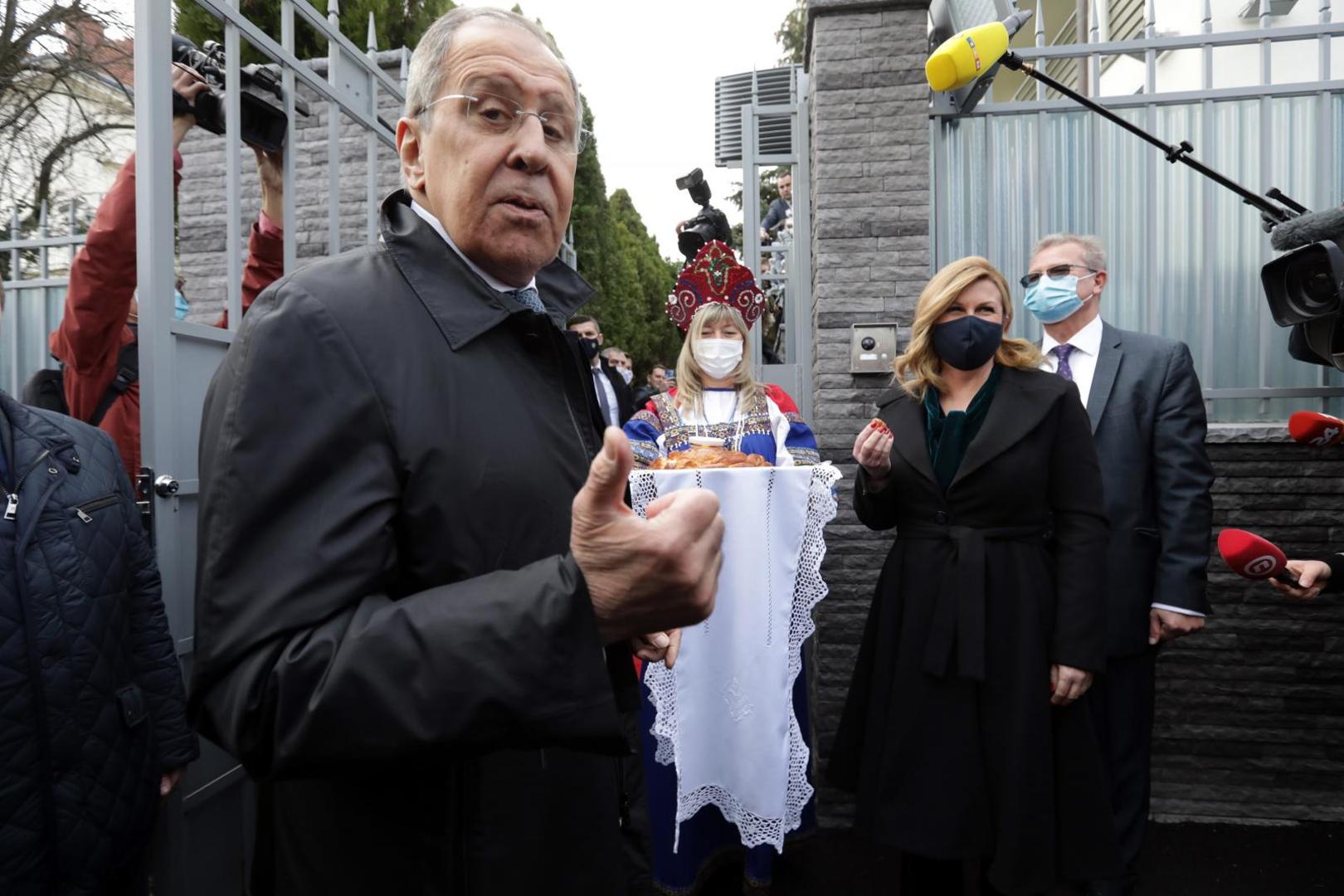 16.12.2020. Zagreb -  Ministar vanjskih poslova Ruske Federacije Sergej Lavrov na svecanom otvorenju nove zgrade Veleposlanstva Ruske Federacije,.Photo: Robert Anic/PIXSELL
