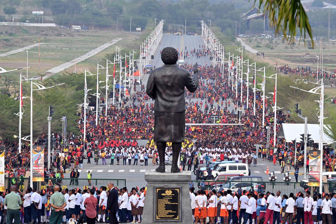 Papua New Guinea celebrates 50 years of independence, in Port Moresby