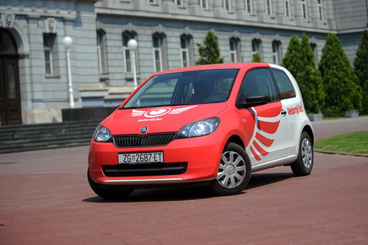 '19.06.2013., , Zagreb -  Automobil leteceg reportera u gradu.  Photo: Daniel Kasap/PIXSELL'